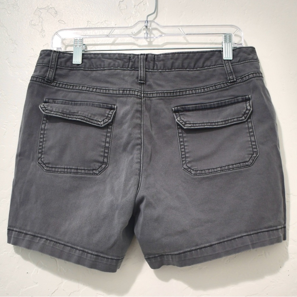 Caslon Gray Utility Shorts 4” Inseam Mid Rise Casual Summer Size M - Picture 3 of 5